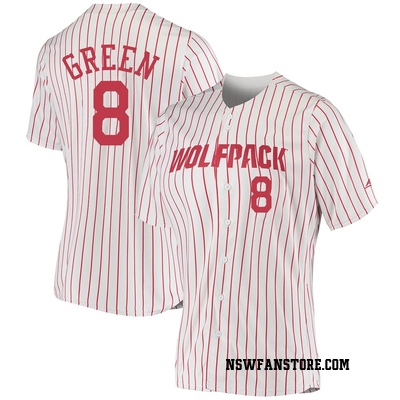 Women's Payton Green NC State Wolfpack Replica Colosseum /Red Free Spirited Baseball  Jersey - White