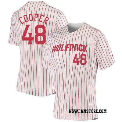 NC State Baseball: Trey Cooper 48, Adult T-Shirt / 2XL / White - NIL - White - Sports Fan Gear | breakingt