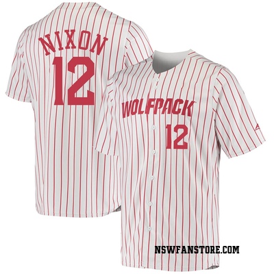 Youth Chase Nixon NC State Wolfpack Replica Baseball Jersey - White