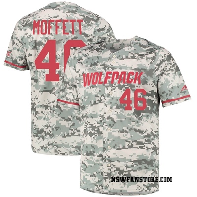 Men's Garrett Moffett NC State Wolfpack Replica Baseball Jersey - White