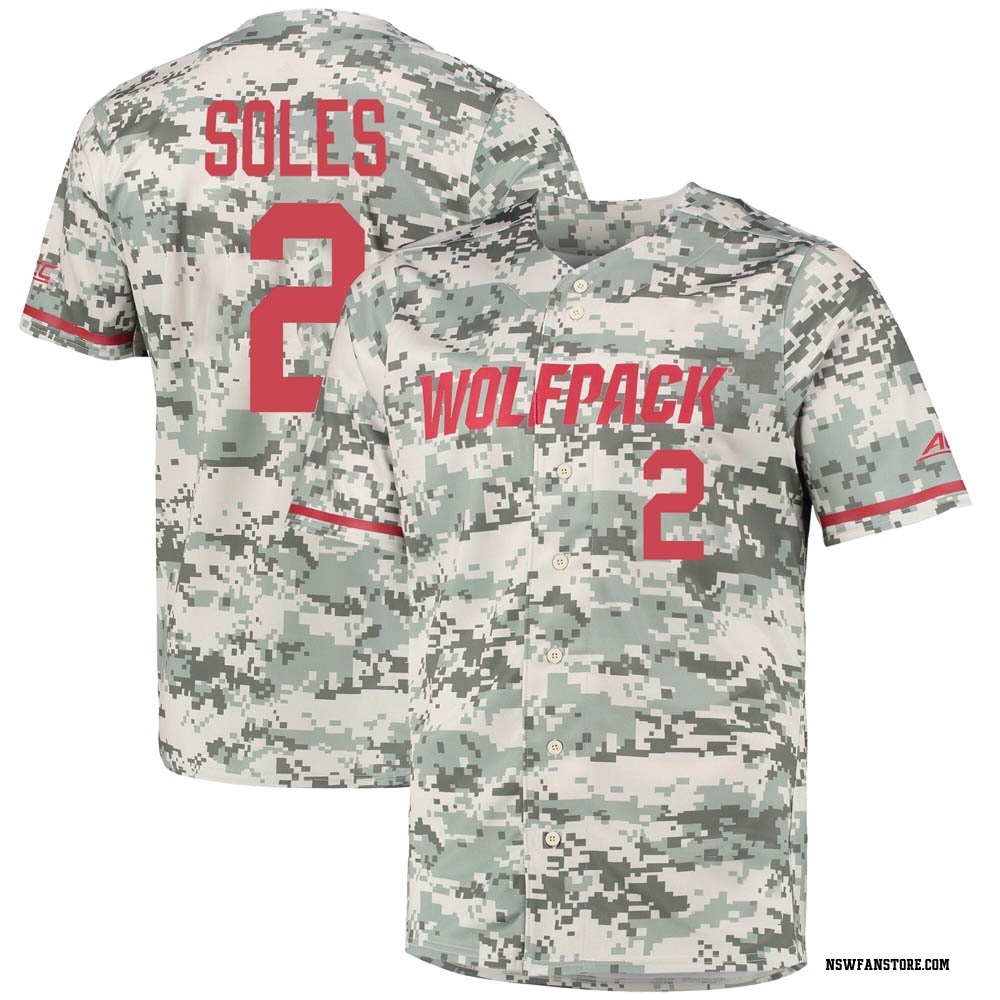 Youth Noah Soles NC State Wolfpack Replica Baseball Jersey - White